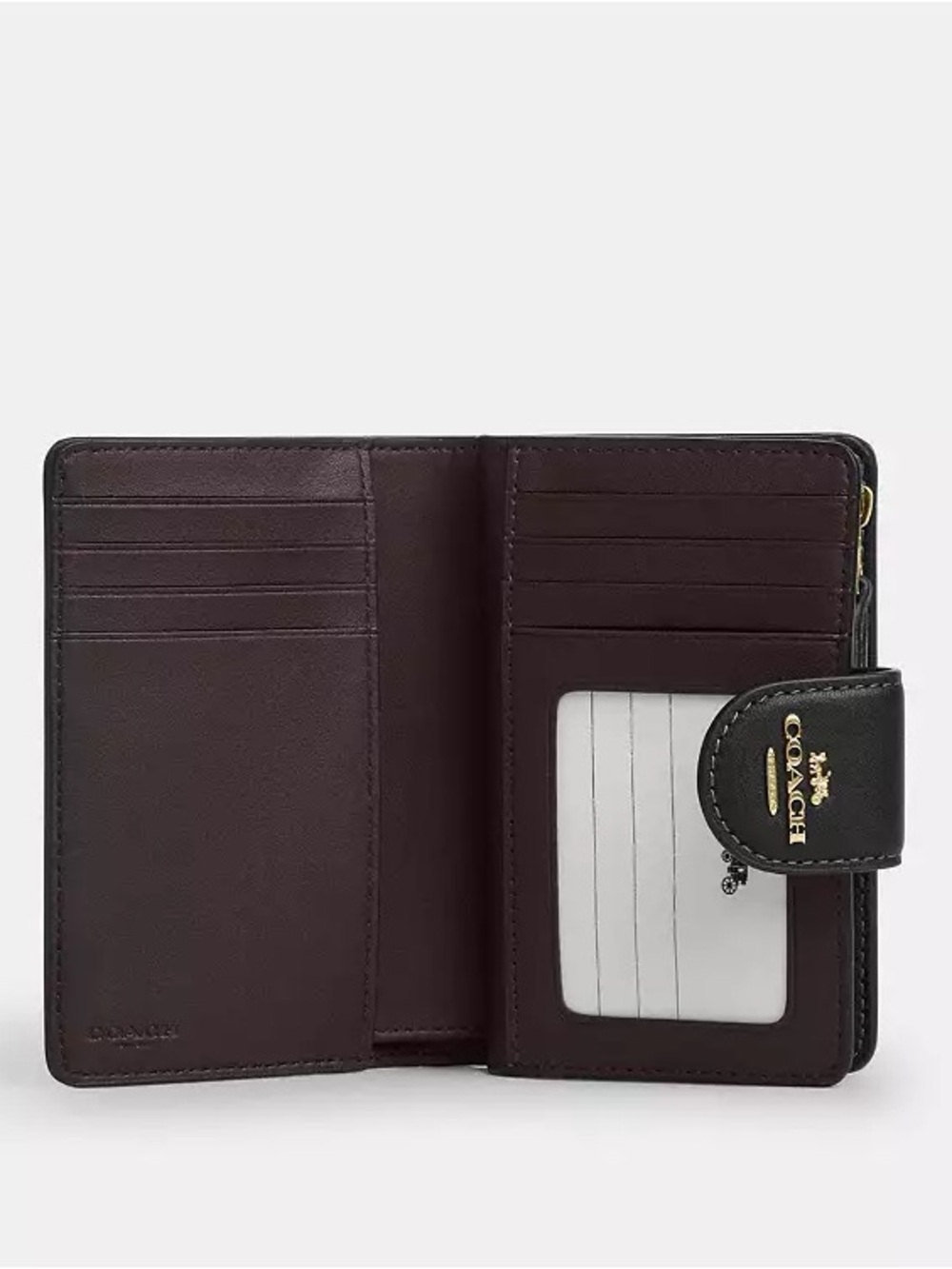 Coach Medium Corner Zip Wallet With Cherry Print - Picture 3 of 5